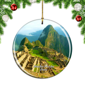 Peru Machu Picchu Christmas Ornament