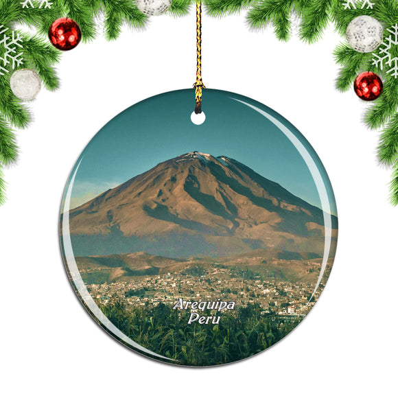 Peru Volcan Misti Arequipa Christmas Ornament