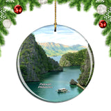 Philippines Hidden Beach El Nido Palawan Christmas Ornament