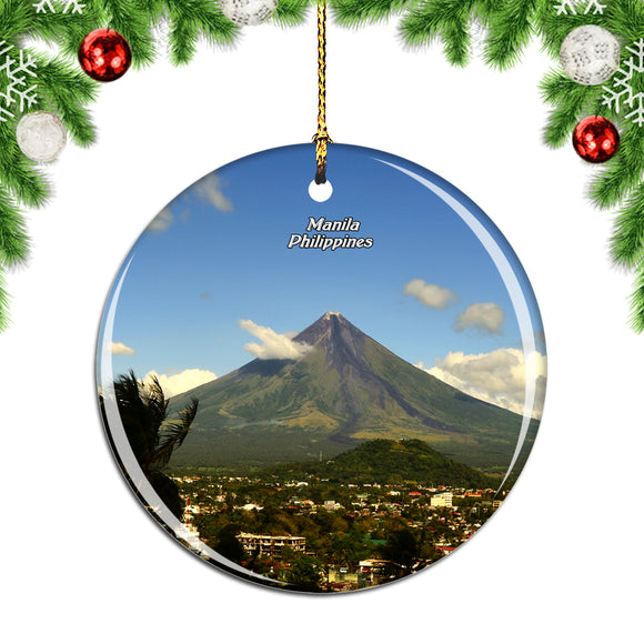 Philippines Mount Apo Davao Christmas Ornament