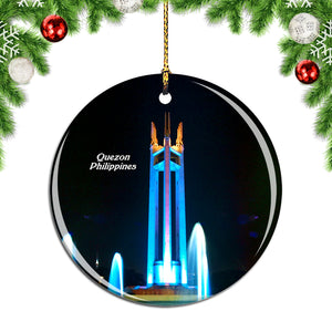 Philippines Quezon City Christmas Ornament