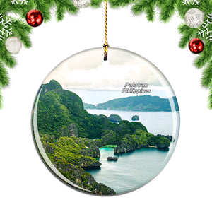 Philippines Seven Island Palawan Christmas Ornament