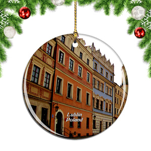 Poland Lublin Old Town Christmas Ornament