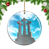 Three Crosses Vilnius Lithuania Christmas Ornament