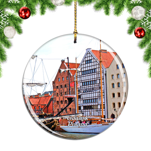 Poland Old Town Gdansk Christmas Ornament