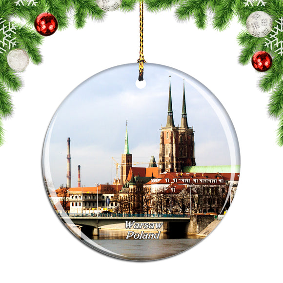 Poland Old Town Wroclaw Christmas Ornament