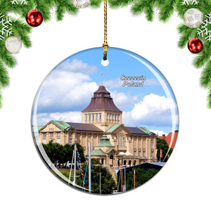 Poland Szczecin Christmas Ornament