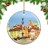 Poland Warsaw Old Town Christmas Ornament