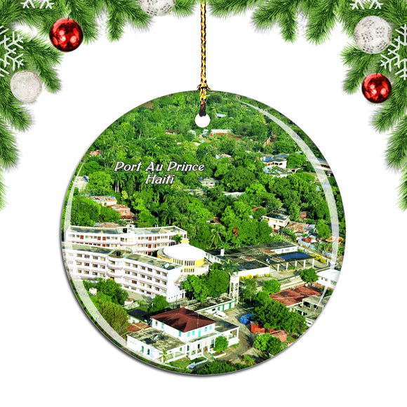 Port Au Prince Haiti Christmas Ornament