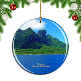 Opunohu Bay Moorea French Polynesia Christmas Ornament