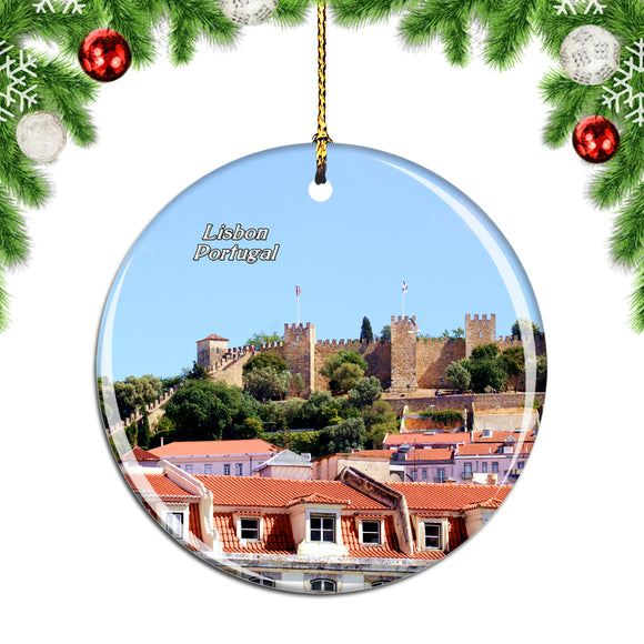 Portugal Castle of S. Jorge Lisbon Christmas Ornament