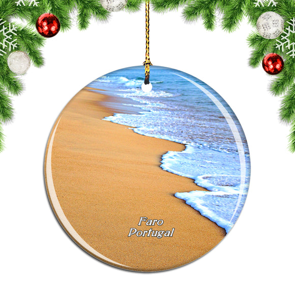 Portugal Desert island Faro Christmas Ornament