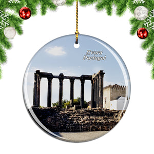 Portugal Evora Christmas Ornament