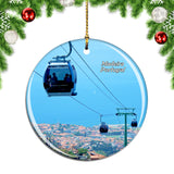 Portugal Monte Cable Car Funchal Madeira Christmas Ornament