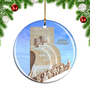 Portugal Monument to the Discoveries Lisbon Christmas Ornament