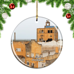 Portugal Old Town Faro Christmas Ornament