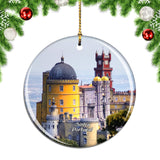 Portugal Park and National Palace of Pena Sintra Christmas Ornament