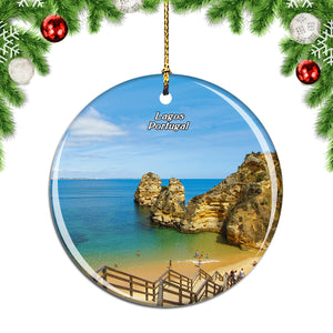 Portugal Ponta Da Piedale Lagos Christmas Ornament