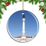 Portugal Rossio Square Lisbon Christmas Ornament