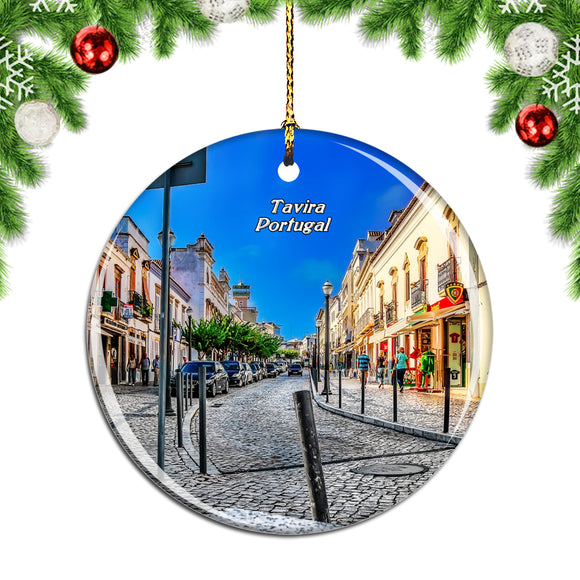 Portugal Tavira Island Christmas Ornament