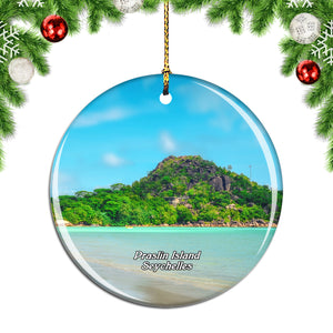 Praslin Island Seychelles Christmas Ornament