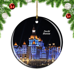 Russia Cathedral of St. Michael the Archangel Sochi Christmas Ornament