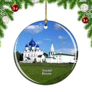 Russia Cathedral of the Nativity in Suzdal Christmas Ornament