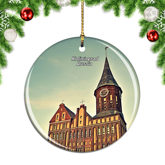 Russia Konigsberg Cathedral Kaliningrad Christmas Ornament