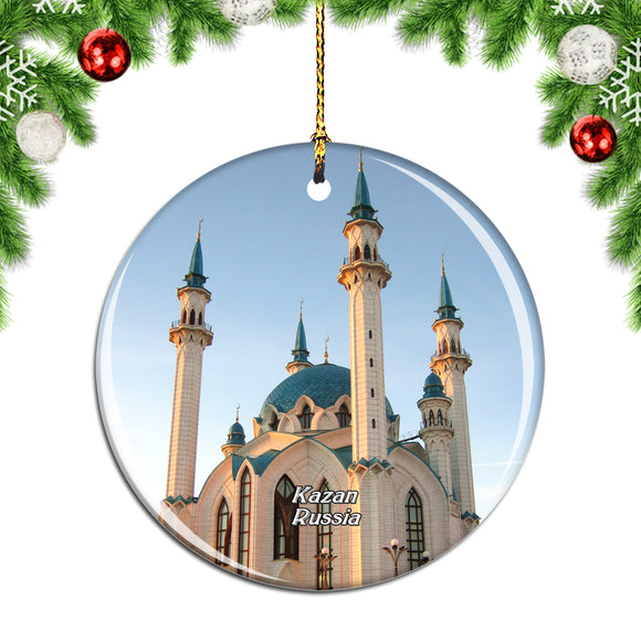 Russia Kul Sharif Mosque Kazan Christmas Ornament