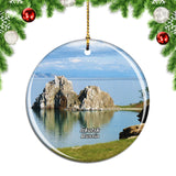 Russia Lake Baikal Irkutsk Christmas Ornament