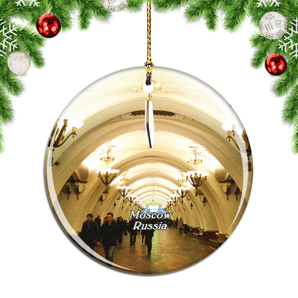 Russia Moskovskiy Metropoliten Christmas Ornament