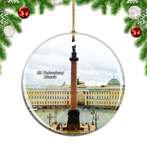 Russia Palace Square St. Petersburg Christmas Ornament