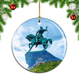 Russia Salavat Yulaev Monument Ufa Christmas Ornament