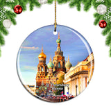 Russia Savior on the Spilled Blood St. Petersburg Christmas Ornament