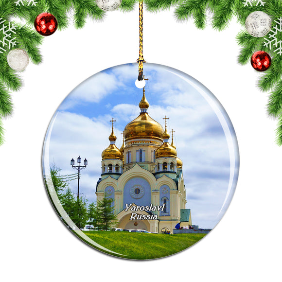 Russia Spaso-Preobrazhensky Cathedral Yaroslavl Christmas Ornament