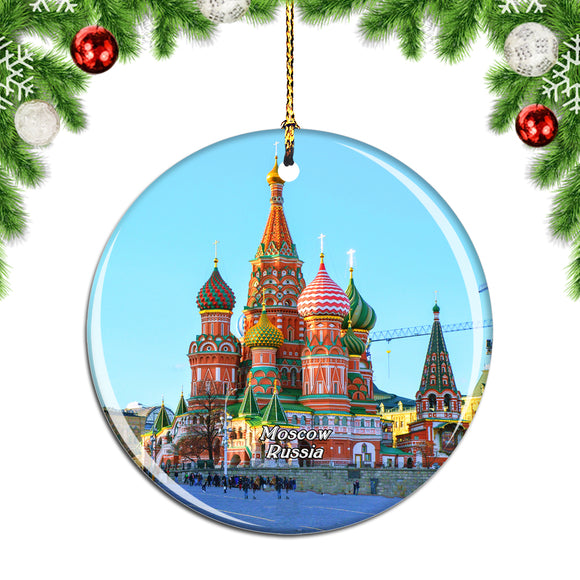 Russia St. Basil's Cathedral Moscow Christmas Ornament