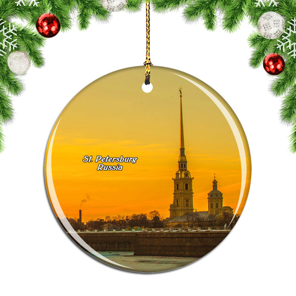 Russia St. Petersburg Fortress St. Petersburg Christmas Ornament