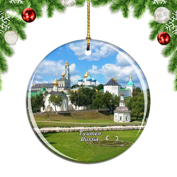 Russia Trinity Monastery in Tyumen Christmas Ornament