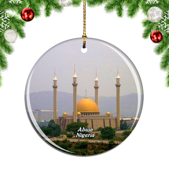 Abuja National Mosque Nigeria Christmas Ornament