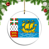 Saint Pierre and Miquelon Christmas Ornament
