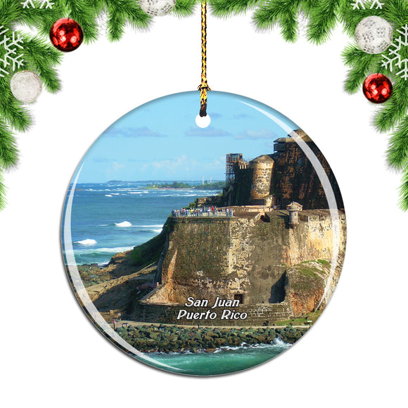 San Juan National Historic Site Puerto Rico Christmas Ornament