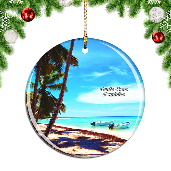 Saona Island Punta Cana Dominica Christmas Ornament