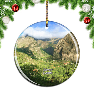 Sierra Leone Christmas Ornament