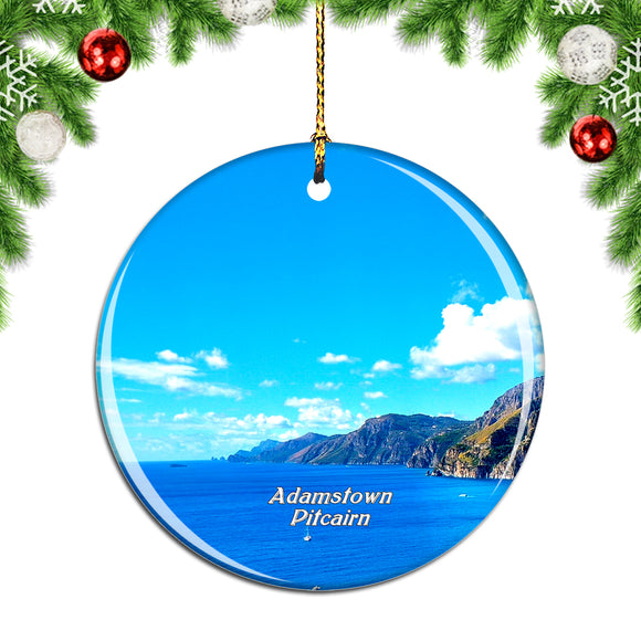 Adamstown Pitcairn UK Christmas Ornament