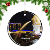 Singapore Merlion Christmas Ornament