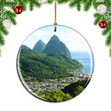 Soufriere St. Lucia Christmas Ornament