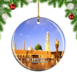 Al Masjid an Nabawi Medina Saudi Arabia Christmas Ornament