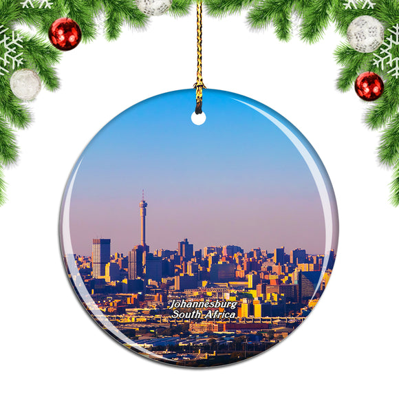 South Africa Johannesburg Christmas Ornament