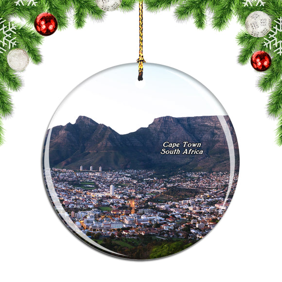 South Africa Lion's Head Cape Town Christmas Ornament