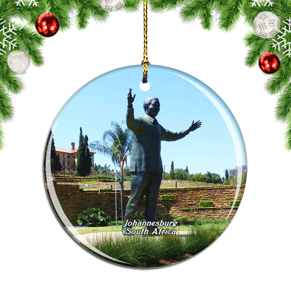 South Africa Nelson Mandela Square Johannesburg Christmas Ornament